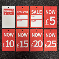 500 Tag Gun Sale Card Tickets  