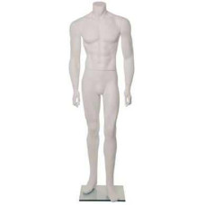 Headless Male Mannequin White Matt Ken