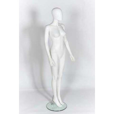 Female Matt White Egg-Head Mannequin 305