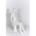 Female Sitting Egg-Head Mannequin