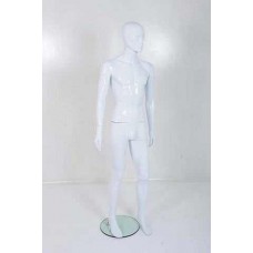 Male Gloss White Plastic Mannequin Abstract 330