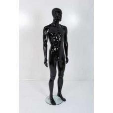 Male Gloss Black Plastic Mannequin Abstract 331