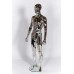 Male Abstract Plastic Mannequin Chrome 332