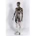 Male Abstract Plastic Mannequin Chrome 332