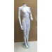 Bent Arm Female Headless Plastic Mannequin Matt White 340