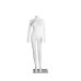 Plastic Eco-Friendly Mannequin Female Egghead Straight Pose Matt White