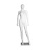 Plastic Eco-Friendly Mannequin Female Egghead Relaxed Pose Matt White