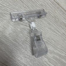 Clear Plastic Large Ticket Holder Clip