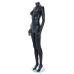 Female Matt Black Headless Mannequin 318B