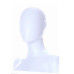 Female Matt White Egg-Head With Ears Mannequin 347