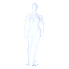 Female Plus Size Matt White Egg-Head Mannequin 349