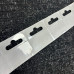 Roll Of 1000 Clear Euro Hook Slot Hang Tabs 50 x 50mm