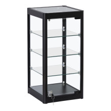 Counter Top Showcase Display Cabinet Black 600mm