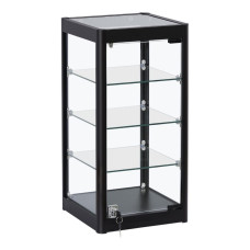 Counter Top Showcase Display Cabinet Black 600mm