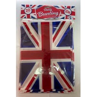JUMBO 10M British Union Jack 20 Flag PVC Bunting 