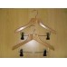 Childrens Wooden Hanger With Clips 30cm