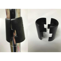 Chrome Wire Shelf Locking Clips Black Plastic Set