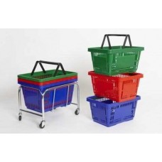 21 Litre Plastic Shopping Baskets 