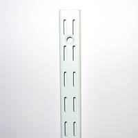 White Twin Slot Wall Uprights