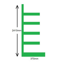 Wall Shelving 2410 H x 370mm Base 