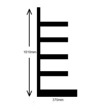 Wall Shelving 1810 H x 370mm Base 