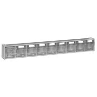 Van Storage Tilt Bin 9 Grey & Locking Bar