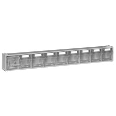 Van Storage Tilt Bin 9 Grey & Locking Bar