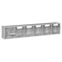 Van Storage Tilt Bin 6 Grey & Locking Bar