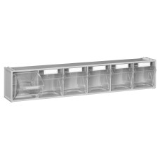 Van Storage Tilt Bin 6 Grey & Locking Bar