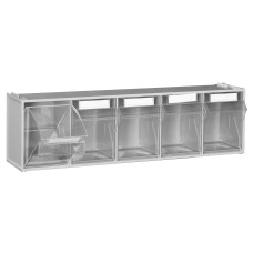 Van Storage Tilt Bin 5 Grey & Locking Bar
