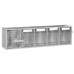 Van Storage Tilt Bin 5 Grey & Locking Bar