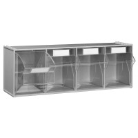 Van Storage Tilt Bin 4 Grey & Locking Bar