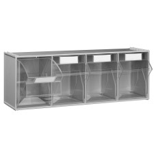 Van Storage Tilt Bin 4 Grey & Locking Bar