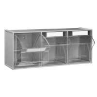 Van Storage Tilt Bin 3 Grey & Locking Bar