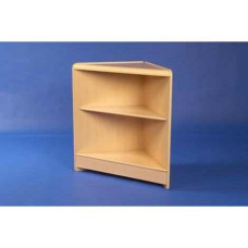 Triangular Corner Unit With Solid Top & Shelf