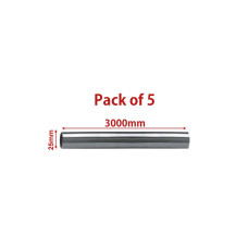 Pack of 5, 3 Meter Lengths, 1.5mm 25mm Chrome Tube