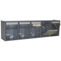 Van Storage Tilt Bin 5 Grey & Locking Bar